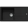 Franke Lavello una vasca con gocciolatoio Boston BFG 611-97 114.0661.638 finitura fragranite black matt da 97x50 cm