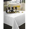 CALITEX Electra - Tovaglia in poliestere, 140 x 300 cm, colore: Bianco