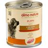 Almo Nature HFC Puppy - Alimento Umido per Cuccioli - Pollo - Qualità Human Grade, Senza Glutine, Monoproteico - 280g, Confezione da 12
