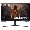 Samsung Monitor Gaming Odyssey G7 (S32BG702), Flat, 32'', 3840x2160 (UHD 4K), Piattaforma Smart TV, HDR 400, IPS, 144Hz, 1ms (GtG), FreeSync Premium Pro, HDMI, USB, DP, WiFi, Casse, HAS, Pivot