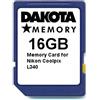 Dakota 16GB Memory Card for Nikon Coolpix L340