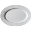 KUTAHYA SERAMIK Sea Wave bianco piatto ovale cm 24 (minimo 6 pezzi)