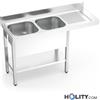 Lavatoio inox per cucine professionali h509_75