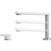 Barazza PRONTA CONSEGNA - Barazza Miscelatore con comando remoto LAVELLI B_FREE ABBATTIBILE 1RUBMBFA finitura inox satinato -