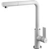 Barazza Miscelatore monocomando con doccia estraibile SOUL DOCCIA 1RUBSODB finitura bianco