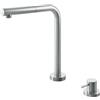 Barazza Miscelatore con comando remoto e doccia estraibile B_OPEN ABBATTIBILE 1RUBMBOA finitura inox satinato