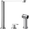 Barazza Miscelatore con comando remoto e doccino estraibile B_FREE KIT 1RUBMBFRK finitura inox satinato