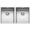 Barazza Lavello sottotop a una vasca QUADRA R15 1x842S finitura inox satinato da 75x44 cm