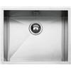 Barazza Lavello sottotop a una vasca QUADRA R0 1Q5040S finitura inox satinato da 50x40 cm - IN PROMOZIONE FINO AL 15/06