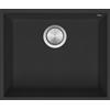 Barazza Lavello sottotop a una vasca SOUL 1QSO61NS finitura b_granite nero da 50x40 cm