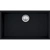 Barazza Lavello sottotop a una vasca SOUL 1QSO81NS finitura b_granite nero da 72.5x40.5cm