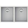 Barazza Lavello sottotop a due vasche SOUL 1QSO82BS finitura b_granite bianco da 72x39.5 cm