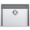 Barazza Lavello una vasca quadra R12 1QR506 finitura inox AISI 316 satinato da 50x40 cm