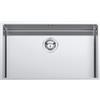Barazza Lavello a una vasca quadra R12 1QR706 finitura inox AISI 316 satinato da 70x40 cm