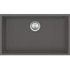 Barazza Lavello sottotop a una vasca SOUL 1QSO81GS finitura b_granite grigio da 76.5x44 cm