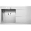 Barazza Lavello una vasca con gocciolatoio dx MOOD 1LMDR91D finitura inox satinato da 86x51 cm