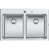 Barazza Lavello due vasche B_OPEN 1LBO82 finitura inox satinato da 79x51 cm - IN PROMOZIONE FINO AL 15/06