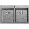 Barazza Lavello due vasche UNIQUE 1LUN82 finitura inox vintage da 79x51 cm - IN PROMOZIONE FINO AL 15/06