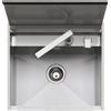 Barazza Lavello una vasca LAB COVER 1LLB60 finitura inox satinato da 57x51 cm Con coperchio e miscelatore - IN PROMOZIONE FINO AL 15/06