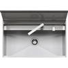 Barazza Lavello una vasca LAB COVER 1LLB90 finitura inox satinato da 86x51 cm Con coperchio e miscelatore - IN PROMOZIONE FINO AL 15/06