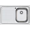 Barazza Lavello a una vasca con gocciolatoio sx B_FAST 1LFS81S finitura inox satinato da 79x50 cm