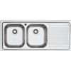 Barazza Lavello a due vasche con gocciolatoio dx B_FAST 1LFS12D finitura inox satinato da 116x50 cm