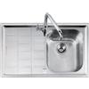 Barazza Lavello a una vasca con gocciolatoio sx B_LEVEL 1LLV90/1S finitura inox satinato da 86x50 cm