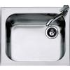Barazza Lavello a una vasca B_SELECT 1IS6060/1 finitura inox satinato da 58.5x50 cm