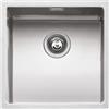 Barazza PRONTA CONSEGNA - Barazza Lavello una vasca QUADRA R15 1x4040I finitura inox satinato da 40x40 cm