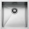 Barazza Lavello una vasca QUADRA R0 1Q4040I finitura inox satinato da 40x40 cm
