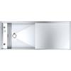 Barazza Lavello una vasca con gocciolatoio LAVELLI MIZU 1LMZ135 finitura inox satinato da 130x52 cm - IN PROMOZIONE FINO AL 15/06