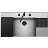 Barazza Lavello una vasca FLEXI KIT 1LFX101NK finitura inox satinato da 105x56 cm Con kit accessori e miscelatore - IN PROMOZIONE FINO AL 15/06
