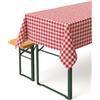 texpot Tovaglia rustica a quadretti 40 x 140 cm - Rosso E Bianco A Scacchi 100% cotone stile country
