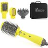 WeChip [4 in 1] Spazzola Ad Aria Calda, Spazzola Asciugacapelli lisciante, asciugare, volumizzare, arricciare [Ioni negativi] Spazzola Phon per Capelli riduce l'effetto crespo antistatico