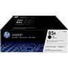HP Toner HP 85A 2 pezzi Nero