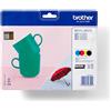 BROTHER Multipack Cartuccia Brother LC227XLVALBPDR Nero Ciano Magenta Giallo