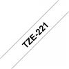 BROTHER Nastro Brother Laminato Nero Su Bianco TZe-221 TZ-221 9mm x 8m