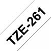 BROTHER Nastro Brother Laminato Nero Su Bianco TZe-261 TZ-261 36mm x 8m