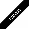 BROTHER Nastro Brother Laminato Bianco Su Nero TZe-335 TZ-335 12mm x 8m