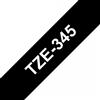 BROTHER Nastro Brother Laminato Bianco Su Nero TZe-345 TZ-345 18mm x 8m