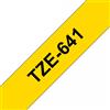 BROTHER Nastro Brother Laminato Nero Su Giallo TZe-641 TZ-641 18mm x 8m