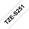 BROTHER Nastro Brother Laminato Nero Su Bianco TZe-S251 TZ-S251 24mm x 8m