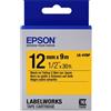 EPSON Nastro Epson Nero su giallo C53S654008 LK-4YBP