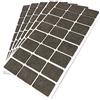 Adsamm® / 120 x feltrini autoadesivi/Marrone / 25x35 mm/Rettangolare/piedini per mobili in feltro da 3.5 mm di spessore/pad protettivi per arredi