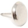 Adsamm® / 32 x scivoli in metallo con chiodo / argento / Ø 18 mm / tondi / puntali in metallo nichelato con chiodo / piedini protettivi per arredi Adsamm® Quality