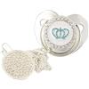 East-hai-buy Cartoon Corona A Forma Di Cuore Ciuccio per Bambini Ciuccio con Strass Bling Di Lusso Baby Doccia Regalo