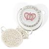 East-hai-buy Cartoon Corona A Forma Di Cuore Ciuccio per Bambini Ciuccio con Strass Bling Di Lusso Baby Doccia Regalo