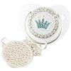 East-hai-buy Cartoon Corona A Forma Di Cuore Ciuccio per Bambini Ciuccio con Strass Bling Di Lusso Baby Doccia Regalo