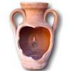 Generic Anfora vaso (varie misure) per piante e fiori in Terracotta 100% made in Italy lavorato a mano interno casa esterno giardino