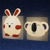 Annmore Luce Notturna Bambini da Presa con Sensore Crepuscolare, 2 Pezzi Lampada Notte Animali Carino, Accessori Camera da Letto Ragazzi, LED Lucina Neonato Allattamento da Parete, Idee Regalo Bambino